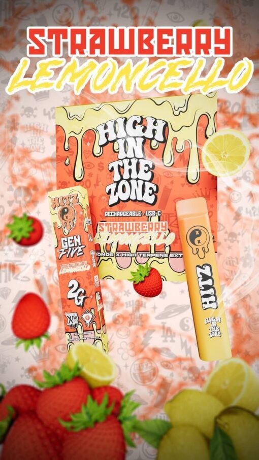 Hitz strawberry lemoncello disposable