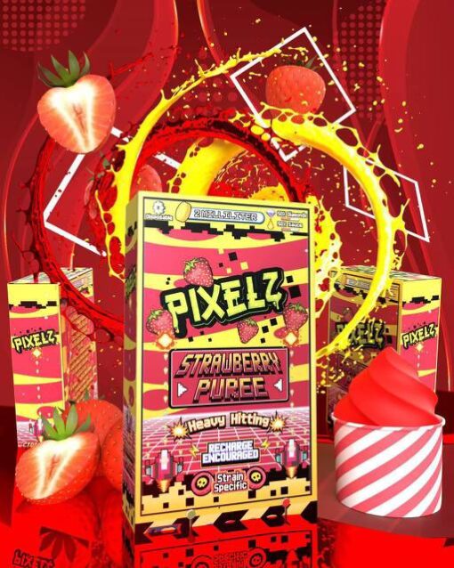 Pixelz 2G Strawberry Puree Disposable