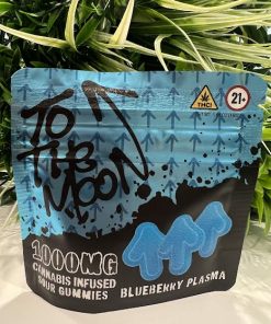 To The Moon- Infused Sour Gummies- Blueberry Plasma- 1000mg