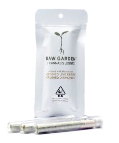 RAW GARDEN- INFUSED JOINTS- MICRONIZED REFINED LIVE RESIN CRUSHED DIAMONDS- MARGARITA CAKE
