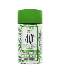 STIIIZY- 40’S INFUSED PRE ROLLS 5 PACK- BLUE BURST