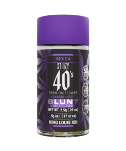 STIIIZY- 40’S BLUNT 5 PACK- KING LOUIS XIII