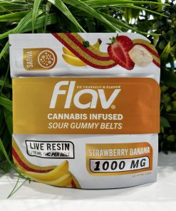 FLAV BELTS- 1000 MG- SATIVA- STRAWBERRY BANANA