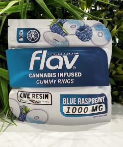 FLAV RINGS- 1000 MG- INDICA- BLUE RASPBERRY