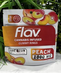FLAV RINGS- 1000 MG- SATIVA- PEACH