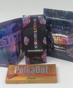 SHROOM BUNDLE PACK, (2) PKG GUMMIES/ (2) CHOCOLATE BARS $125