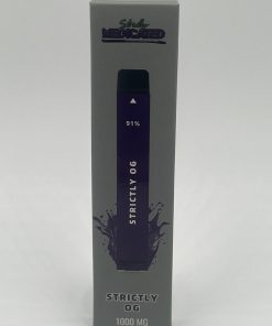 STRICTLY MEDICATED LIVE RESIN DISPOSABLE VAPE BAR (NET WT. 1000 MG) STRICTLY OG, INDICA $40