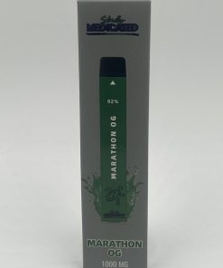 STRICTLY MEDICATED LIVE RESIN DISPOSABLE VAPE BAR (NET WT. 1000 MG) MARATHON OG, INDICA $40