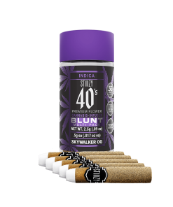 STIIIZY- 40’S INFUSED PREROLL BLUNT- 5 PACK- SKYWALKER OG