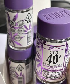 STIIIZY- 40’S INFUSED PREROLL 5 PACK- PURPLE PUNCH